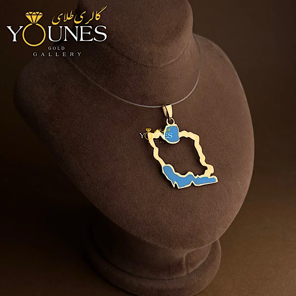 آویز طلا میناکاری ایران